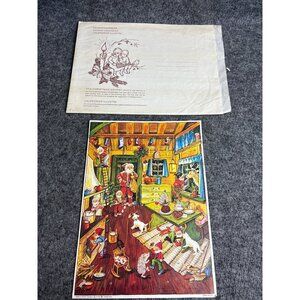 Vintage West Germany Illustrated Advent Calendar